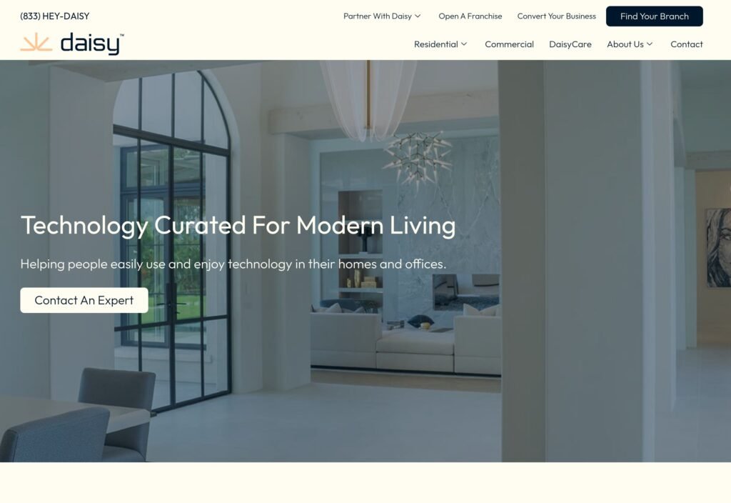 DaisyCo website home page